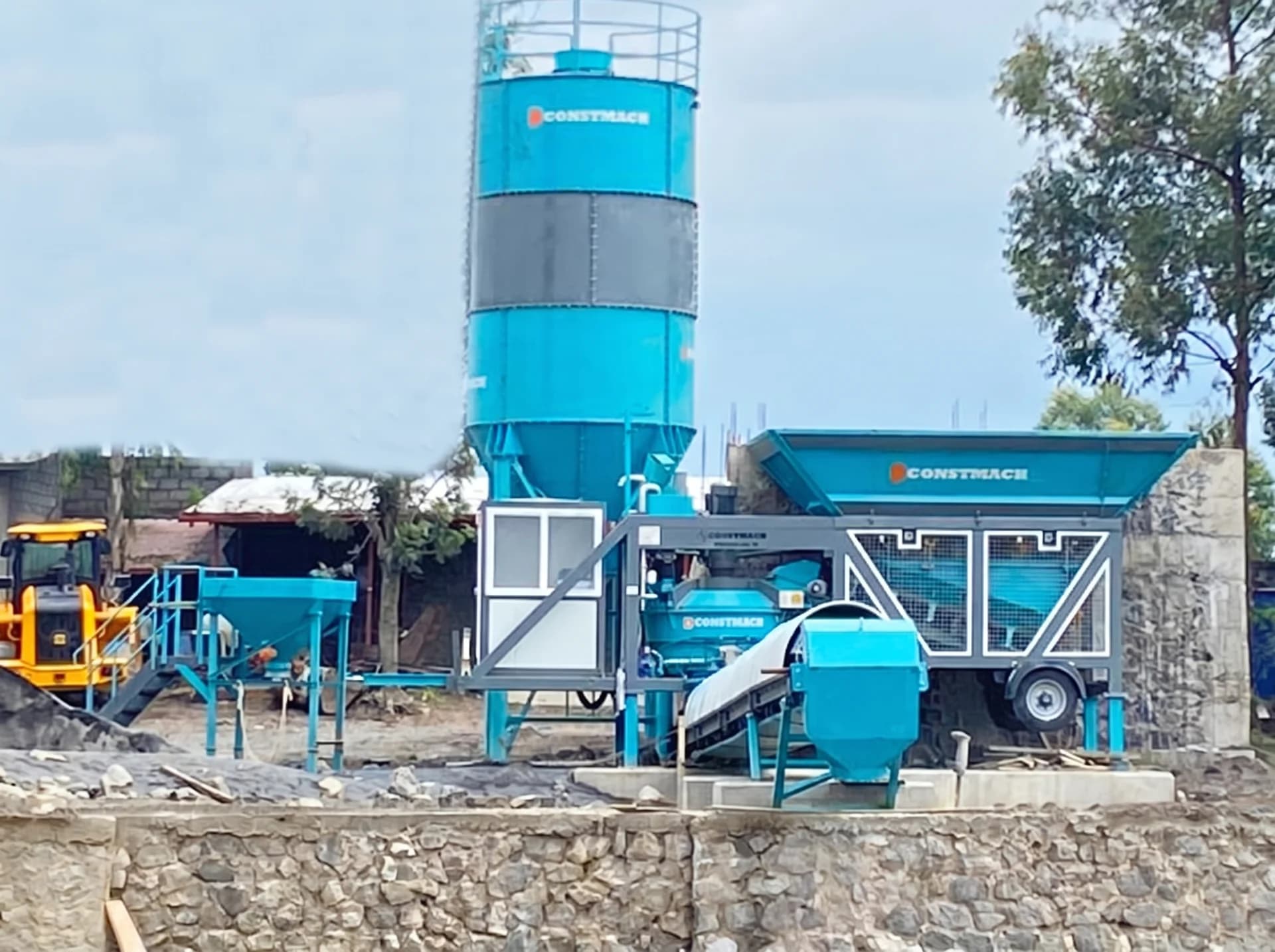 MOBICOM 30 / CONCRETE BATCHING PLANT — Democratic Republic of Congo kurulum referansı