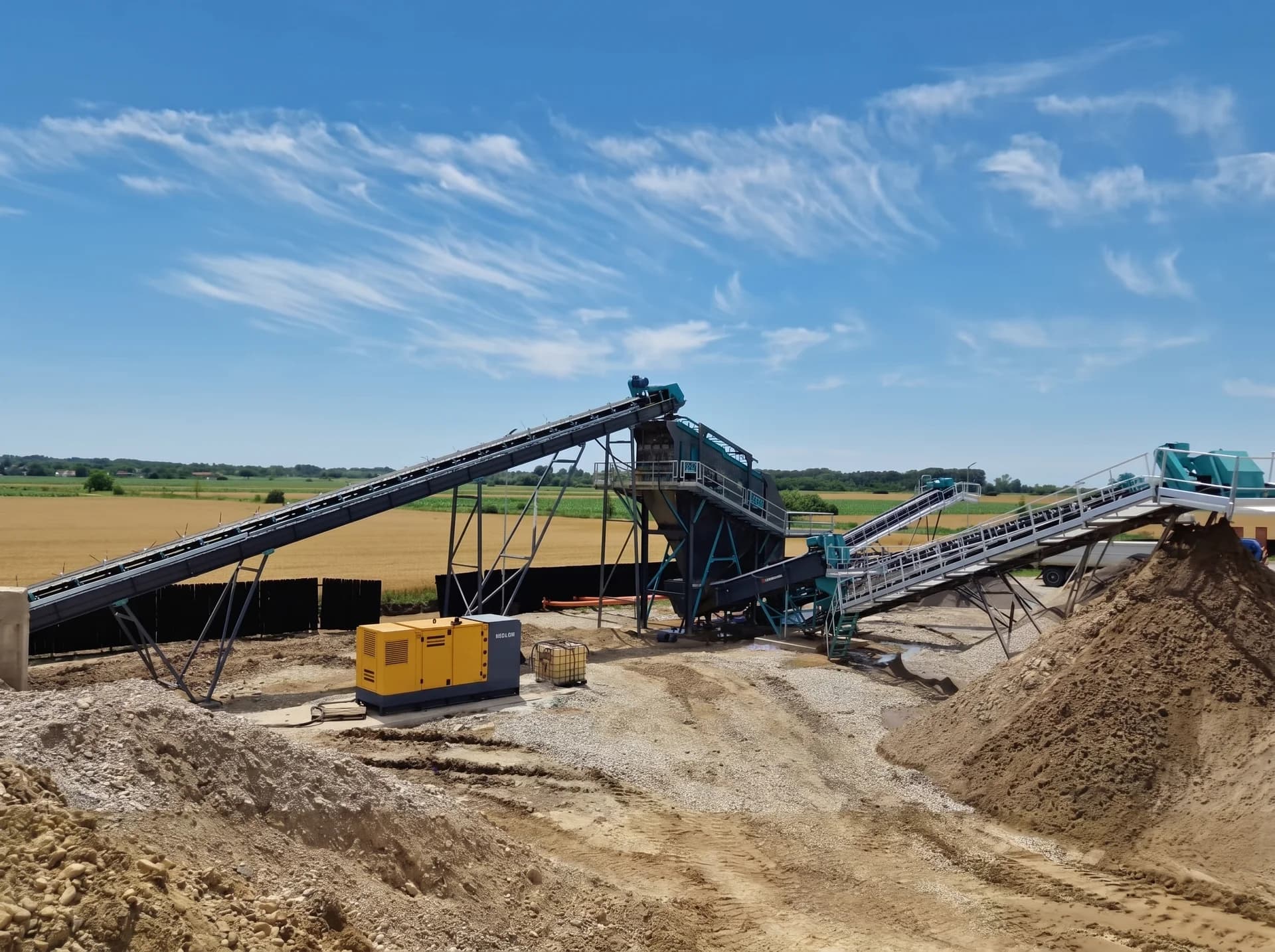 SCREENING AND WASHING PLANT — Romania kurulum referansı