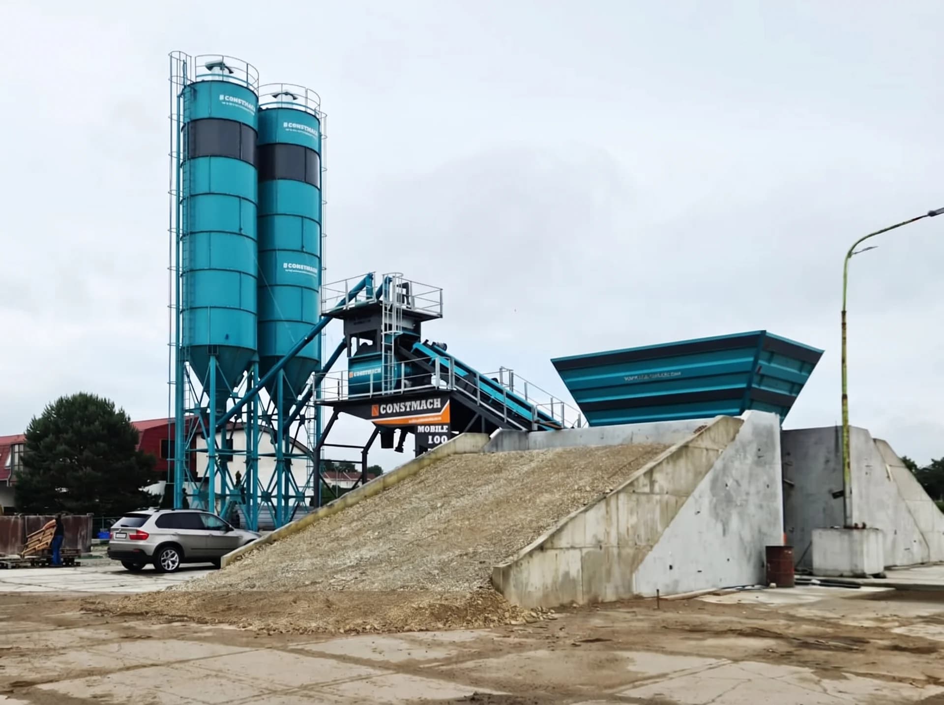 MOBILE 100 / CONCRETE BATCHING PLANT — Slovakia kurulum referansı