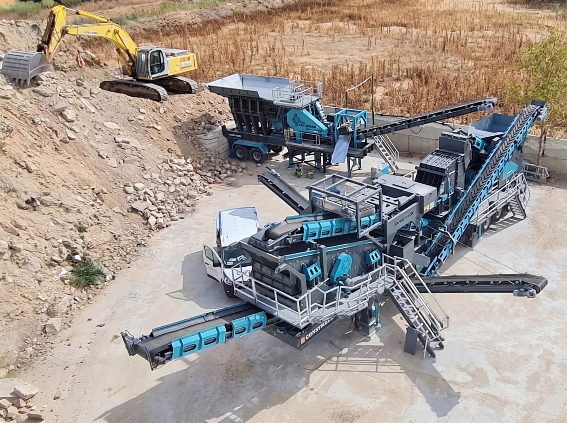 JS - 2 / MOBILE CRUSHING AND SCREENING PLANT — Spain kurulum referansı