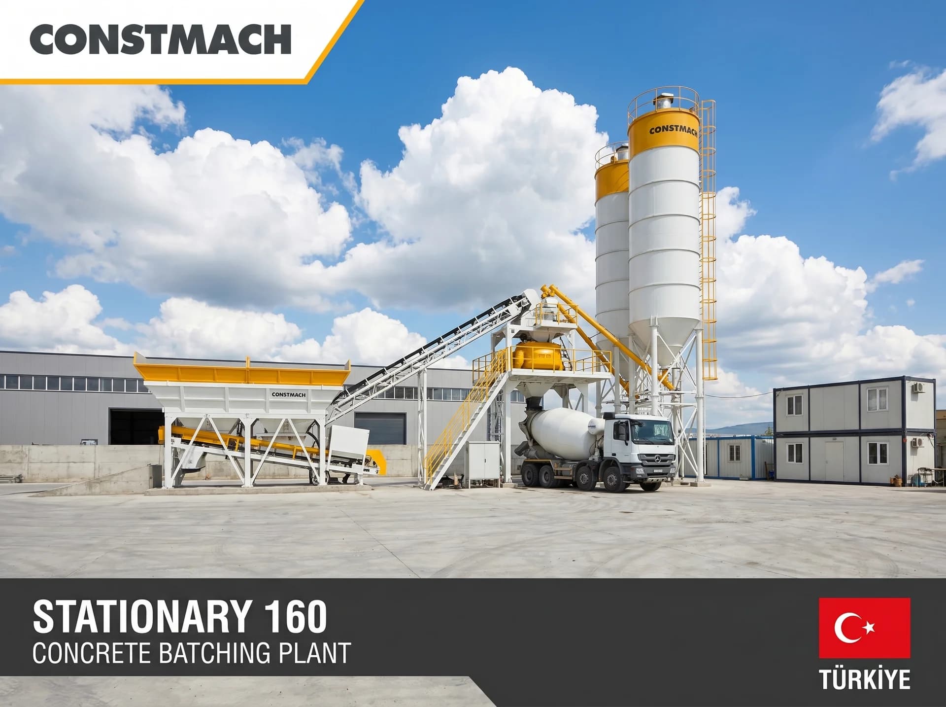STATIONARY 160 / CONCRETE BATCHING PLANT — Turkey kurulum referansı