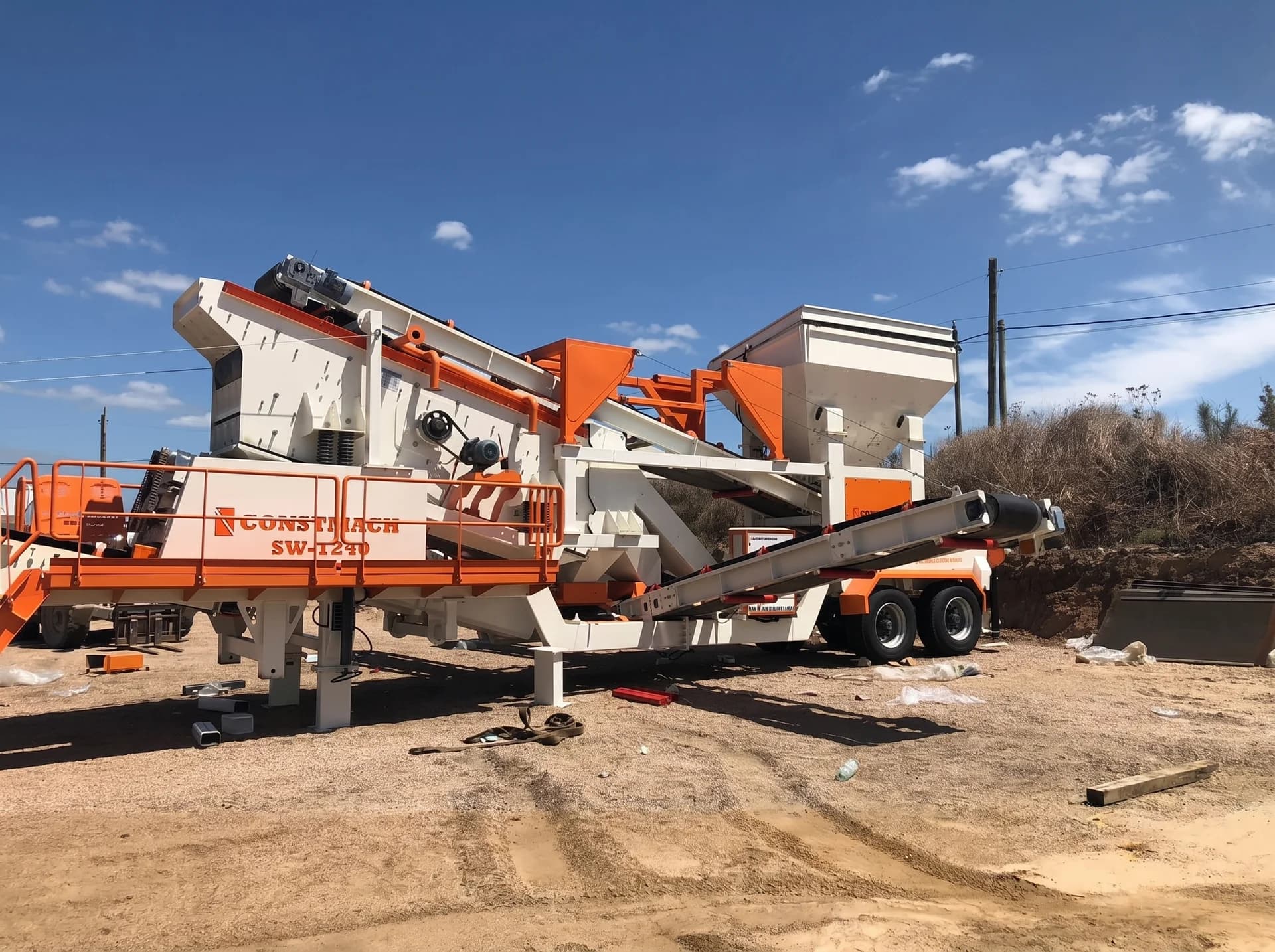 SW-1240 / MOBILE SCREENING & WASHING PLANT — Uruguay kurulum referansı