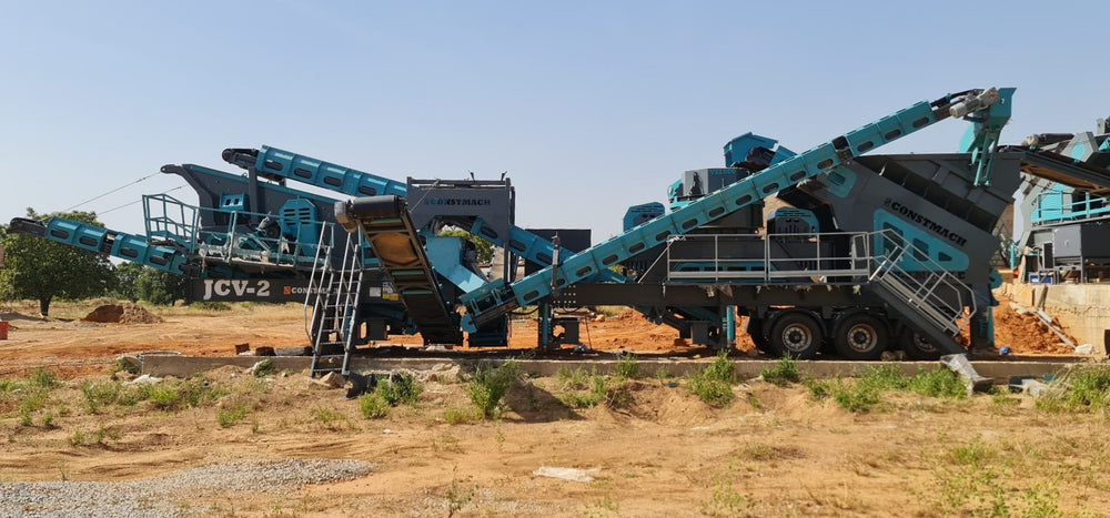 JCV-2 Mobile Jaw, Cone and Vertical Shaft Impact Crusher Plant