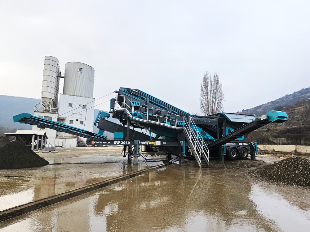 SW-1640 Mobile Sand Screening and Washing Plant 80 T/H