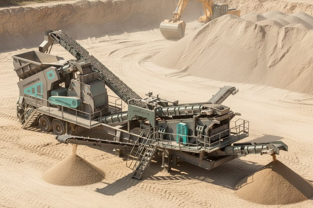 T-100 Mobile Tertiary Impact Crusher Plant 80-135 TPH