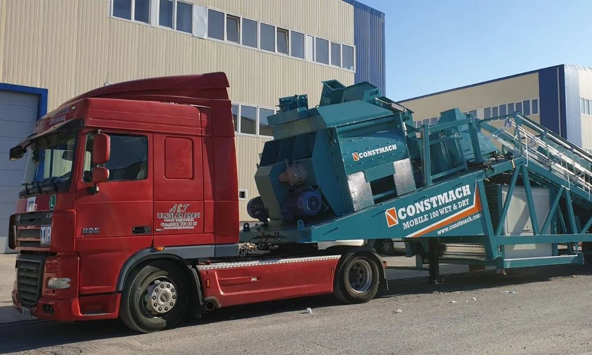 Constmach Mobile 100 Wet & Dry Plant Shipped to Ibiza, Spain