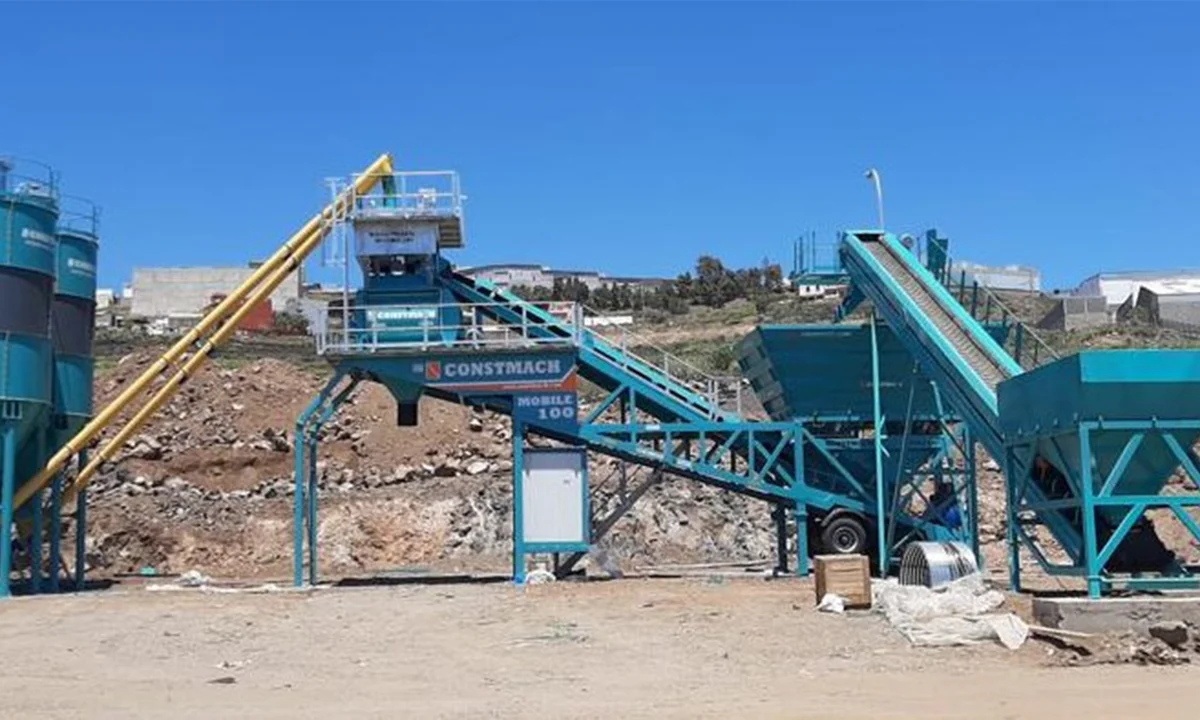 Constmach Commissions Third Mobile 100 Concrete Plant in Spain