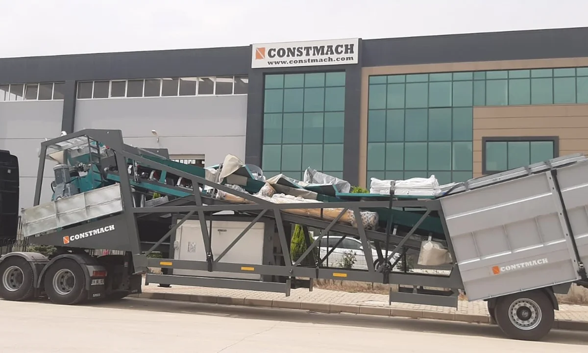 Constmach Mobile 30 Concrete Plant Shipped to Serbia as 8th Plant