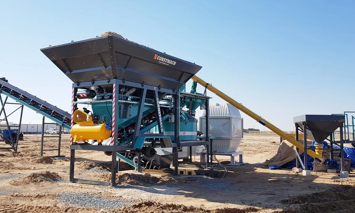 Constmach Mobicom 30 Compact Concrete Plant Shipped to Kuwait
