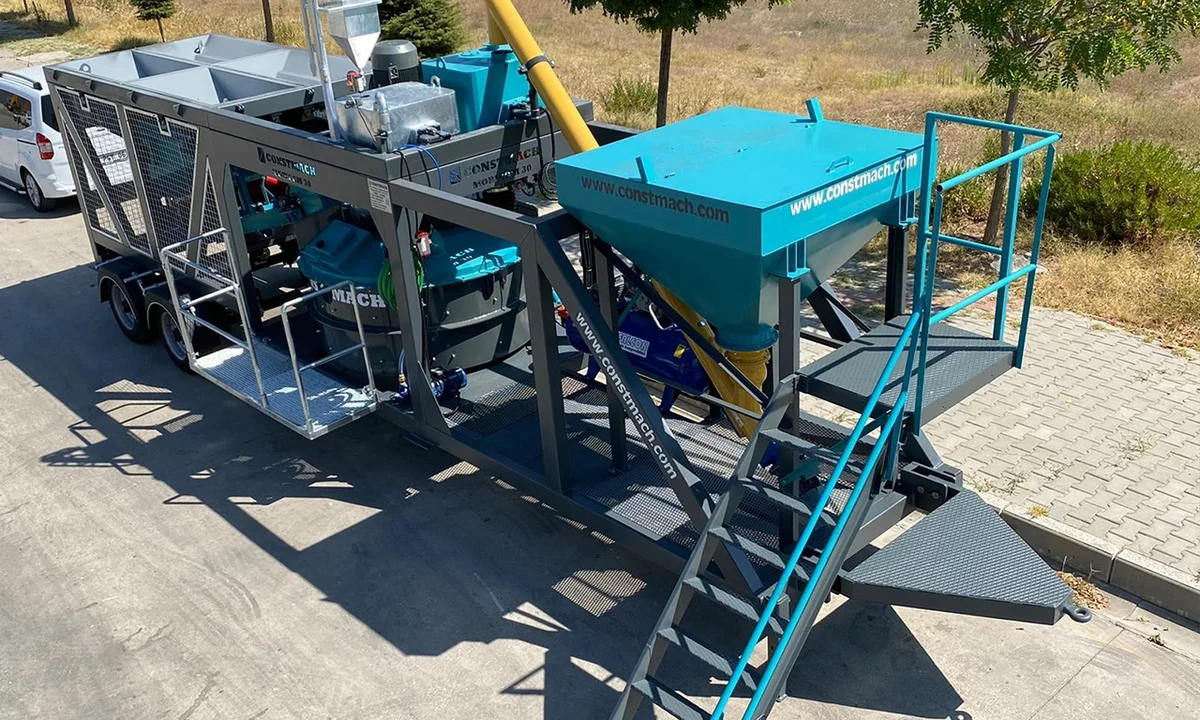 Constmach Mobicom 30 Mobile Concrete Plant Shipped to the Philippines