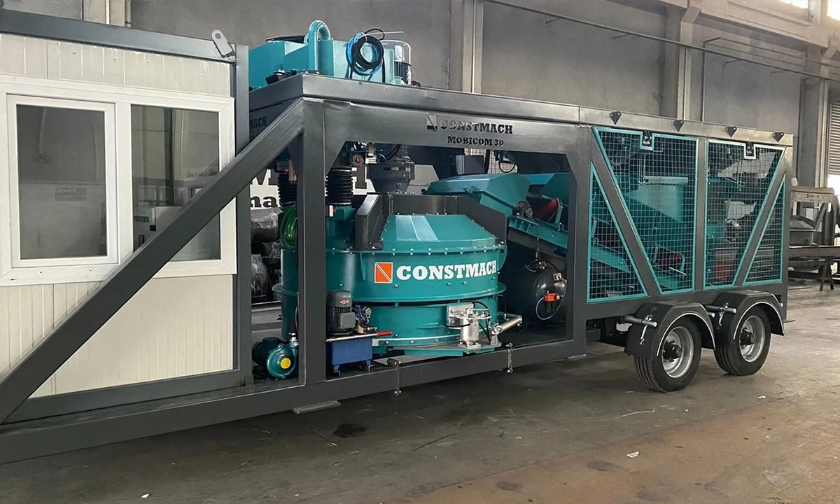Constmach Mobicom 30 Mobile Compact Concrete Plant Shipped to Tanzania