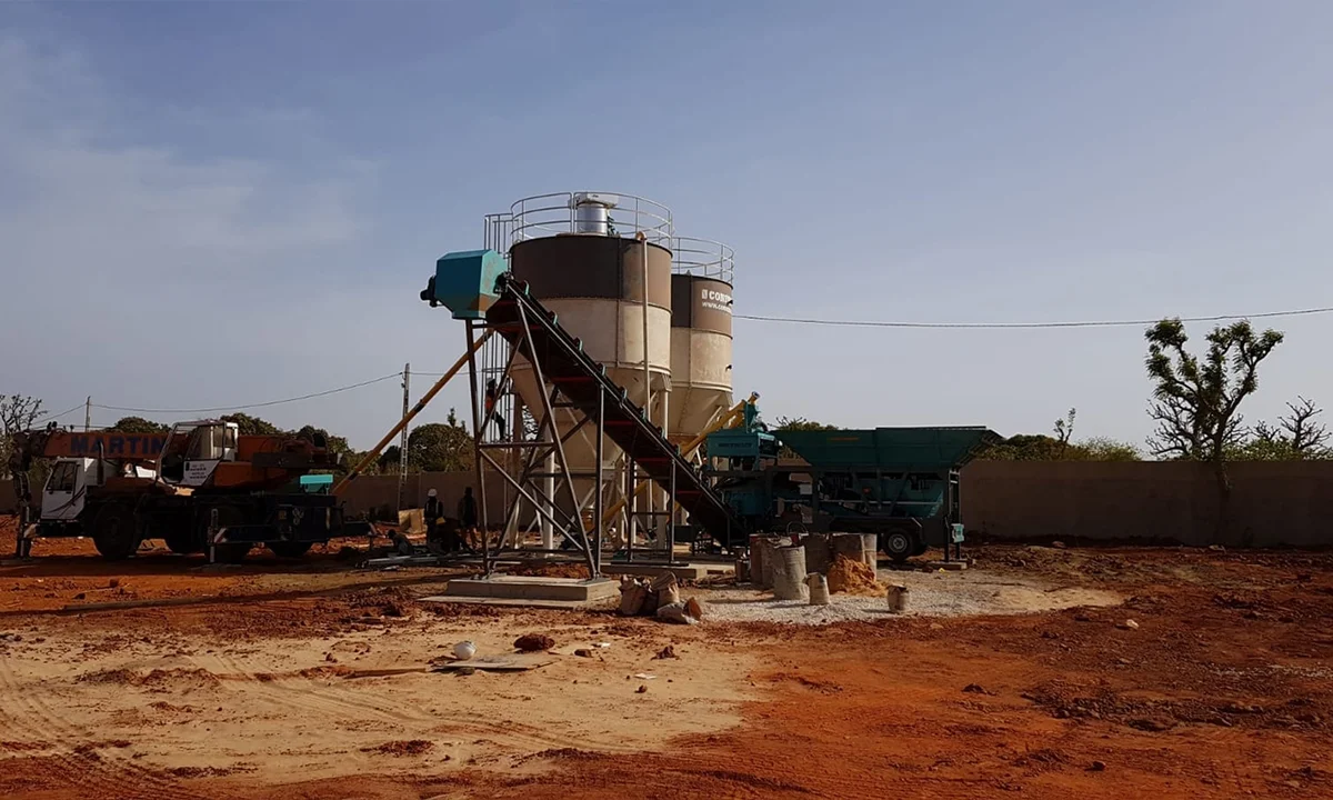 Constmach Mobicom 30 Concrete Plant Commissioned in Senegal