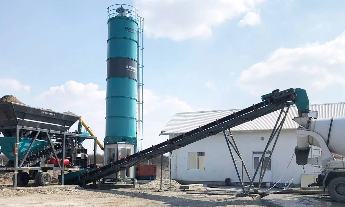 Constmach Mobicom 45 Concrete Plant Commissioned in Romania as 10th Plant