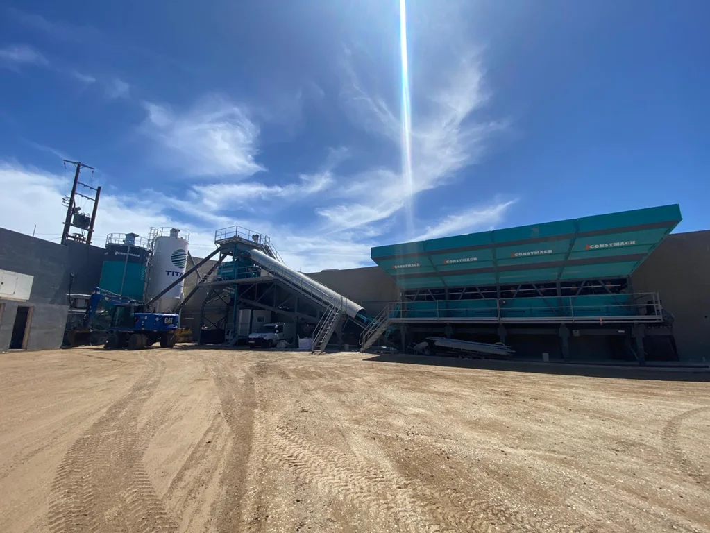 Constmach Mobile 120 Concrete Plant Starts Operation in Greece