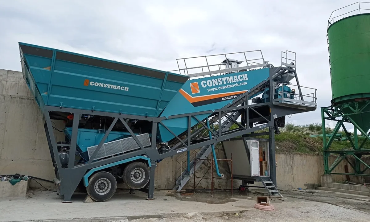Constmach Mobile 30 Concrete Batching Plant Commissioned in Bulgaria