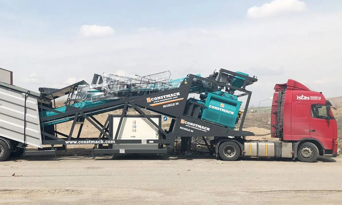 Constmach Mobile 60 Concrete Plant Shipped to Hungary as 6th Plant
