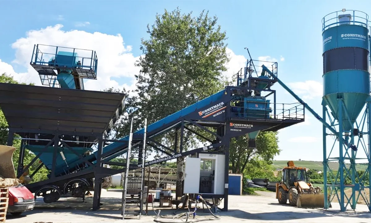 Constmach Mobile 60 Concrete Plant Commissioned in Hungary