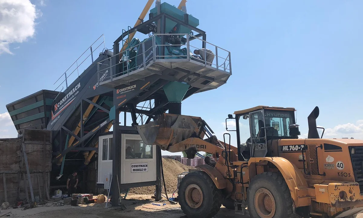 Constmach Mobile 60 Concrete Plant Commissioned in Serbia