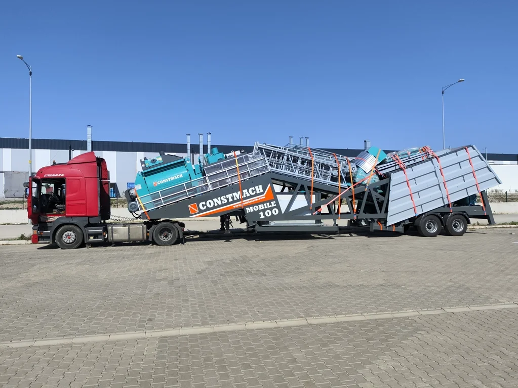 Constmach Prepares to Dispatch Mobile 100 Concrete Plant to Morocco