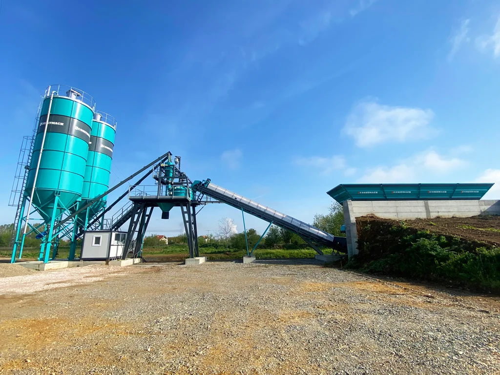 Constmach Compact 60 Concrete Plant Successfully Installed in Kosovo