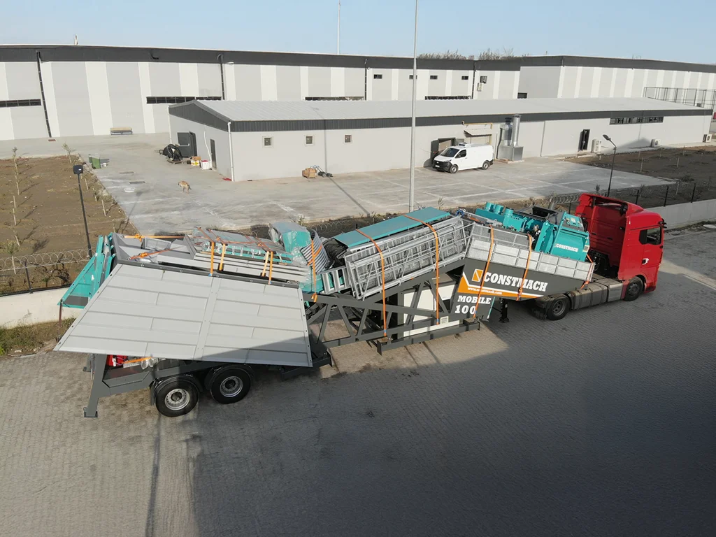 Constmach Ships Mobile 100 Concrete Plant to Niger