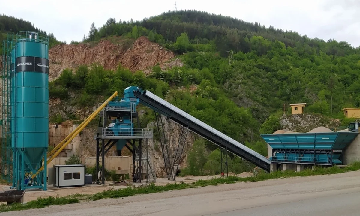 Constmach Stationary 100 Concrete Plant Commissioned in Bosnia and Herzegovina