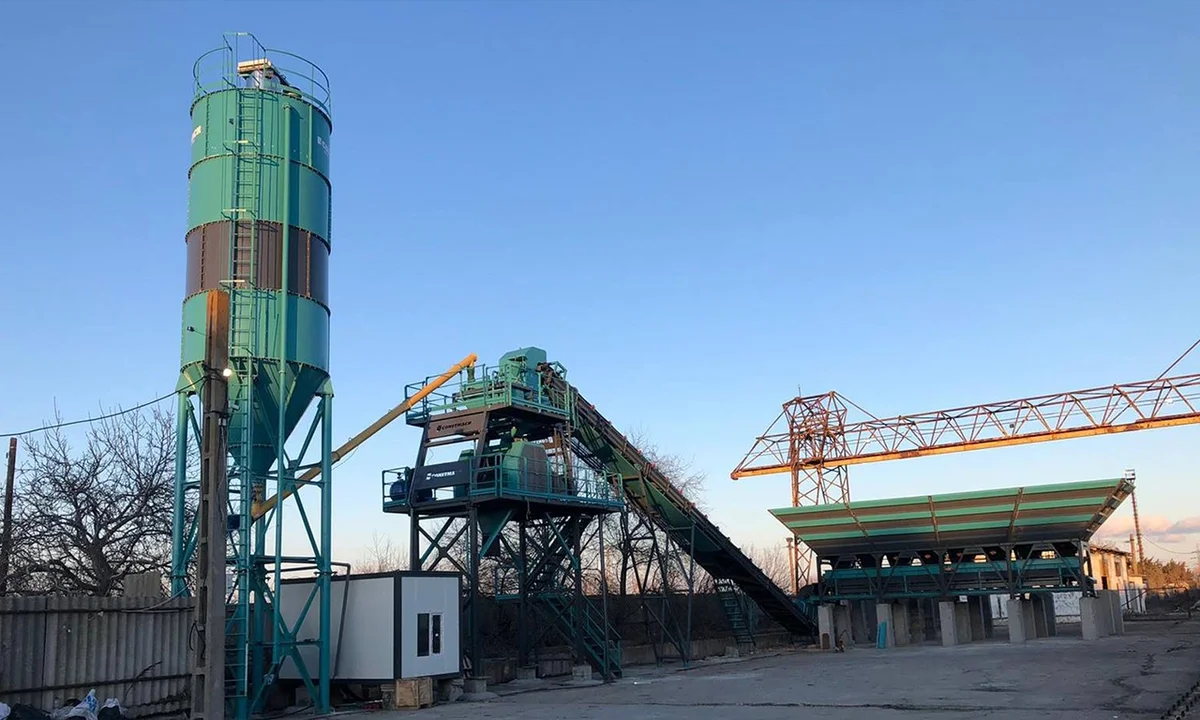 Constmach Stationary 60 Concrete Plant Commissioned in Romania