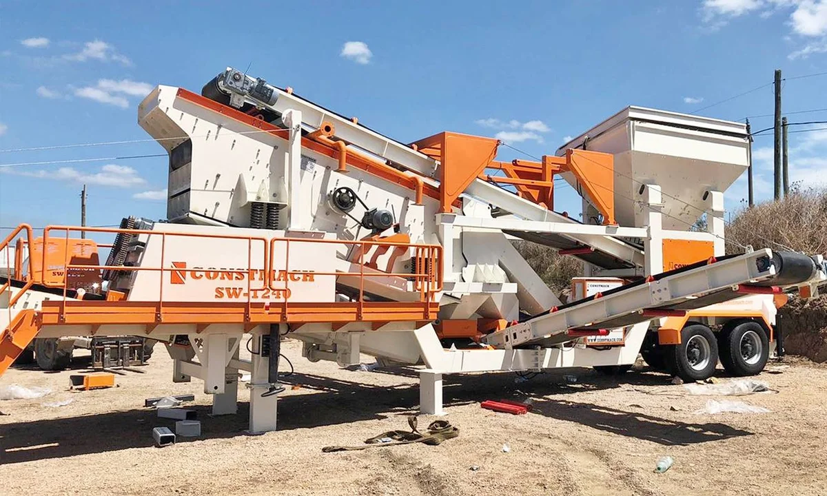 Constmach SW-1240 Mobile Screening and Washing Plant Commissioned in Uruguay