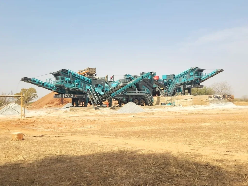 Constmach JCV-2 Mobile Hard Stone Crusher Plant Installed in Burkina Faso