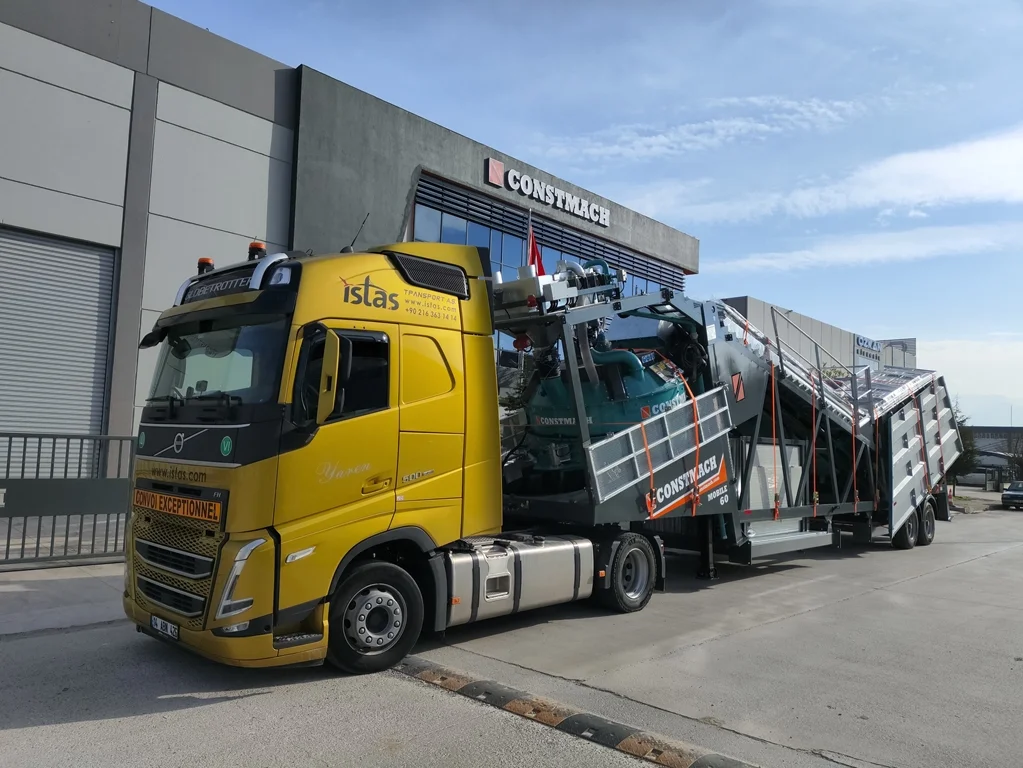 Constmach Mobile 60 Concrete Plant Heads to France