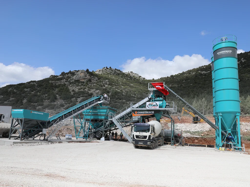 Constmach Mobile 100 Plant Successfully Installed in Burdur, Turkey
