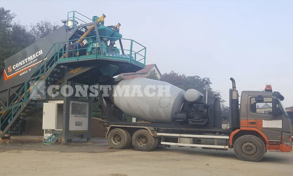 Constmach Mobile 30 Concrete Plant Commissioned in Kursumlija, Serbia
