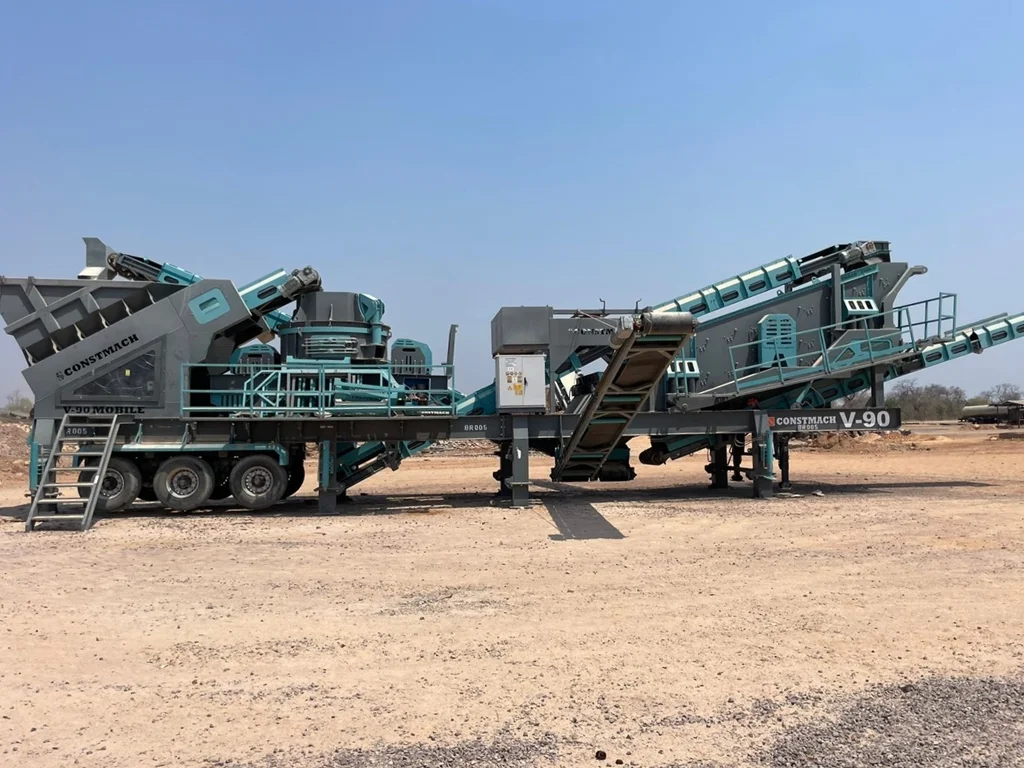Constmach V90 Mobile Sand Making Plant Delivered to Georgia