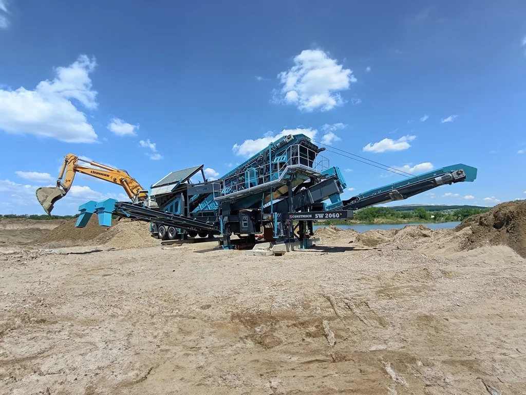 Constmach SW-2060 Mobile Screening & Washing Plant Installed in Serbia